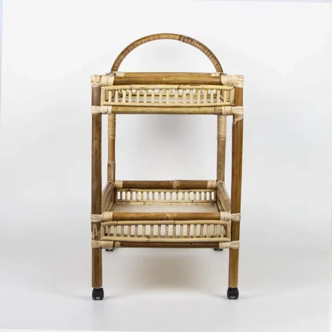 Rattan Drinks Trolley