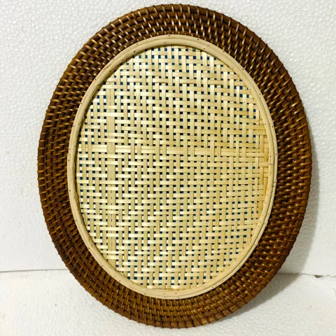 Rattan Mirror