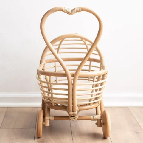 Rattan Doll Stroller