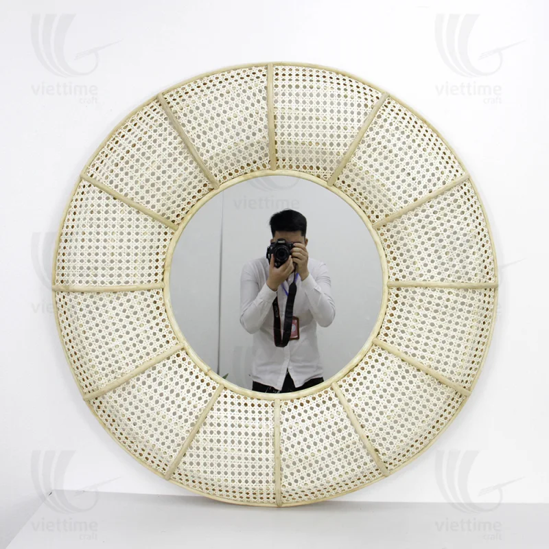 Rattan Mirror