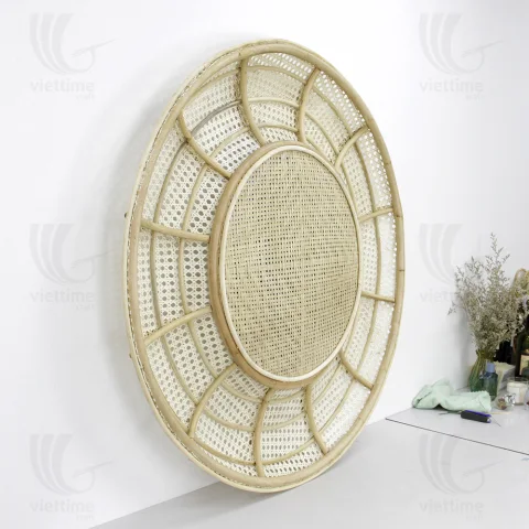 Rattan Mirror