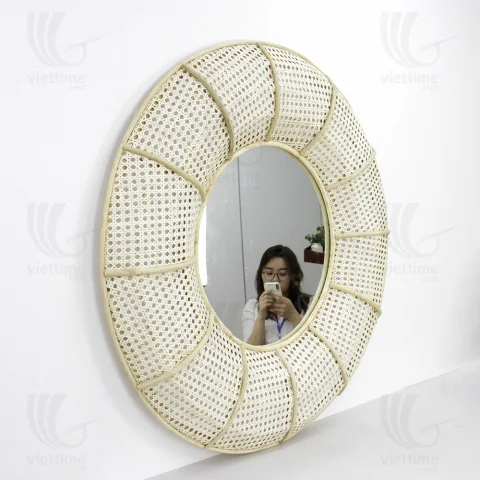 Rattan Mirror