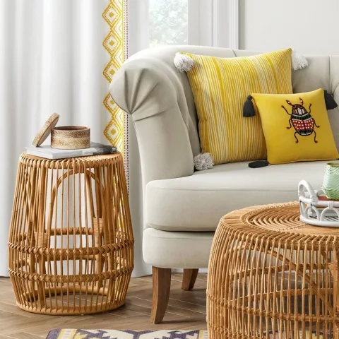 Rattan Table Side