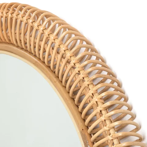 Rattan Mirror