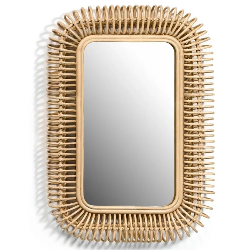 Rattan Mirror