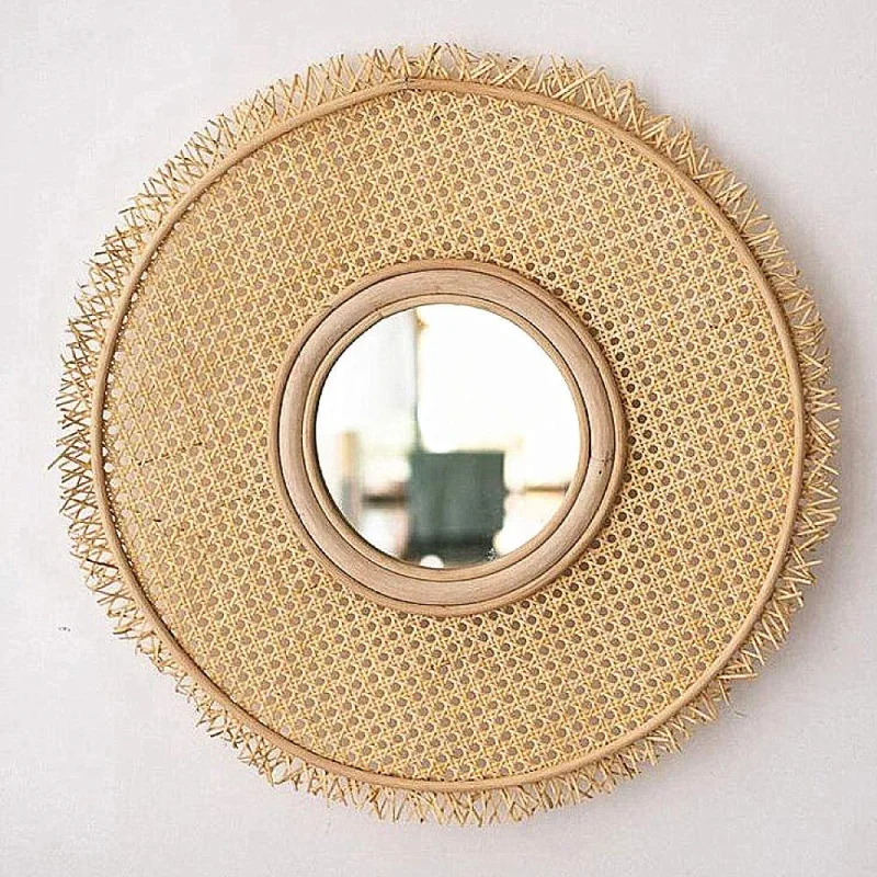Rattan Mirror