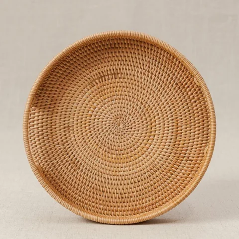 Rattan Tray Set