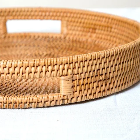 Rattan Tray Set