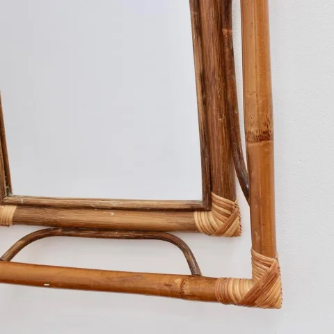 Rattan Mirror