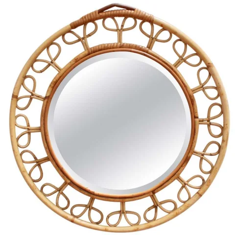 Rattan Mirror