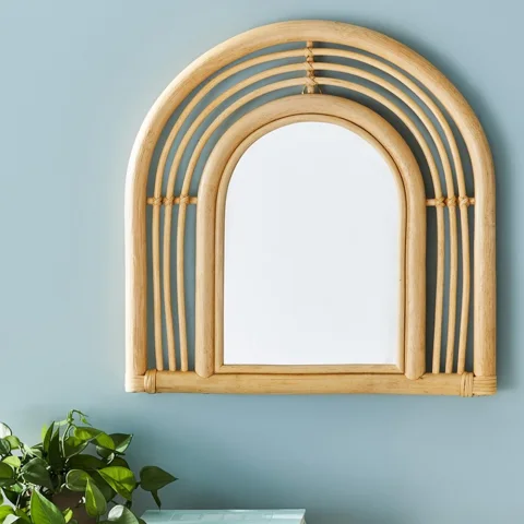 Rattan Mirror