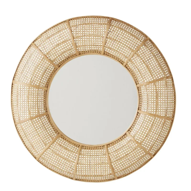 Rattan Mirror