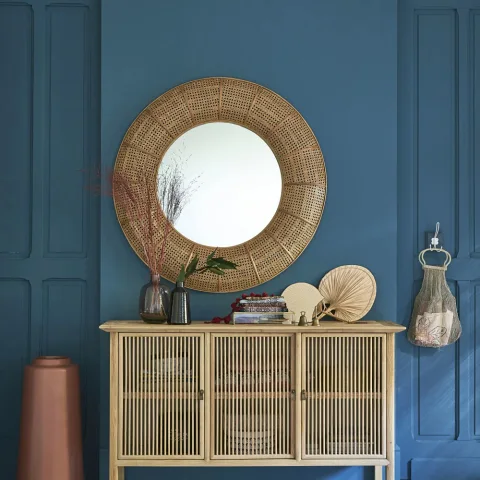 Rattan Mirror