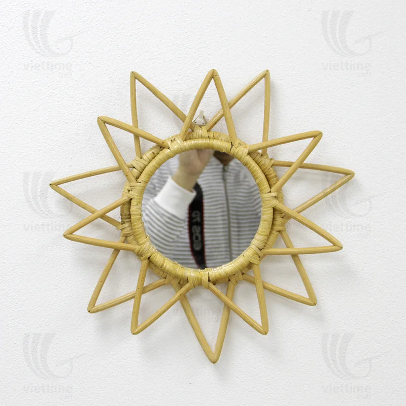 Rattan Mirror