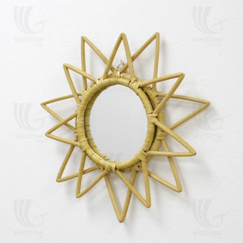 Rattan Mirror