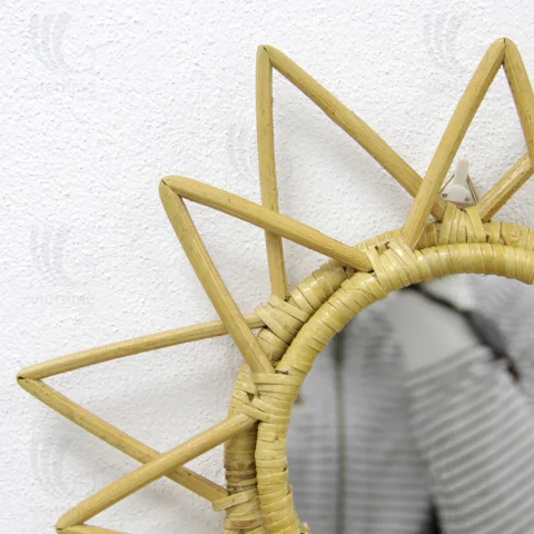 Rattan Mirror
