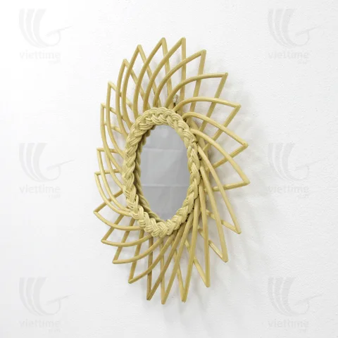 Rattan Mirror