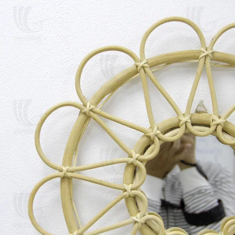 Rattan Mirror
