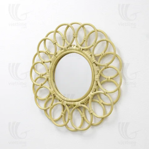Rattan Mirror