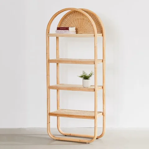 Rattan BookShelf Stand