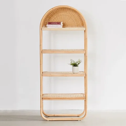 Rattan BookShelf Stand