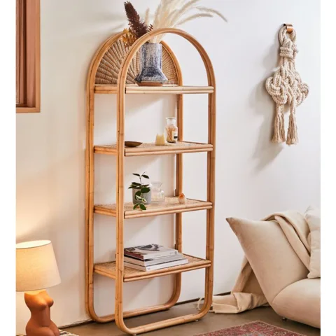 Rattan BookShelf Stand