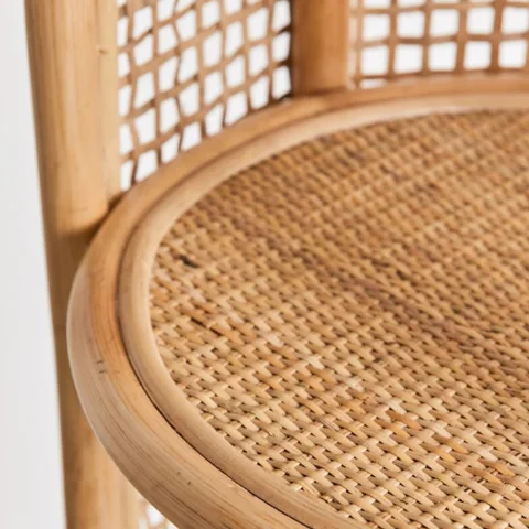 Rattan Corner Shelf