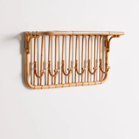 Rattan Coat Hanger Rack