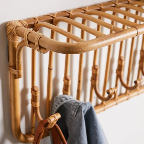 Rattan Coat Hanger Rack