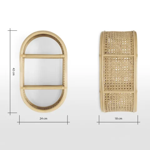 Rattan Wall Shelf