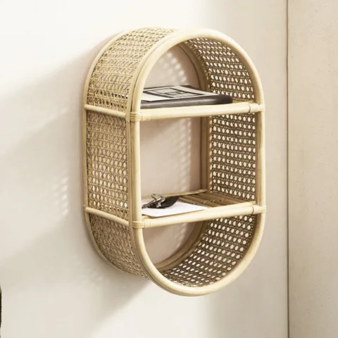 Rattan Wall Shelf