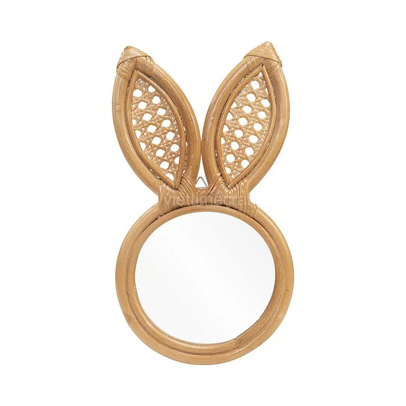 Rabbit Rattan Mirror