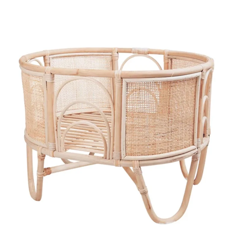 Rattan Doll Crib