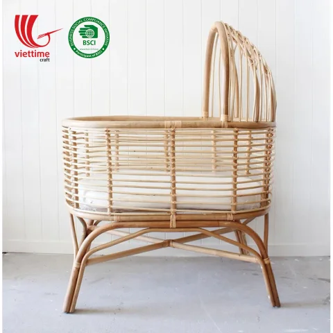 Rattan Baby Cradle