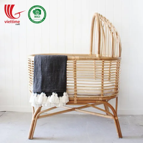Rattan Baby Cradle