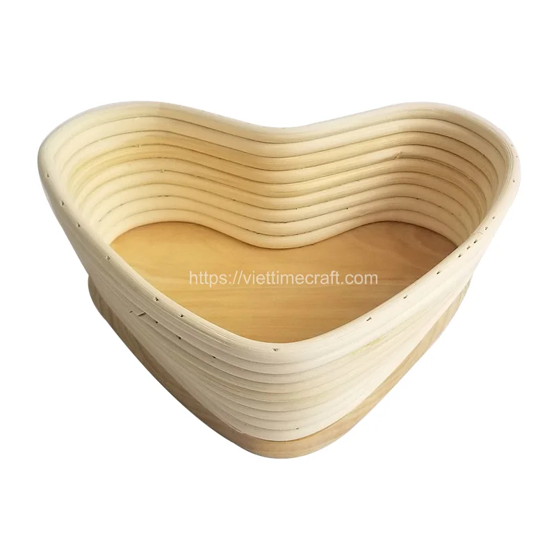 Heart Shape Rattan Banneton Bread Proofing Basket