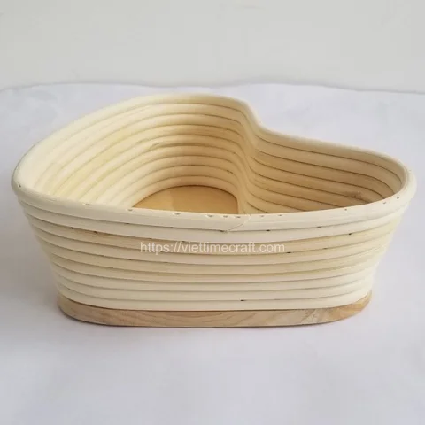 Heart Shape Rattan Banneton Bread Proofing Basket