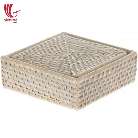 Rattan Coaster Set