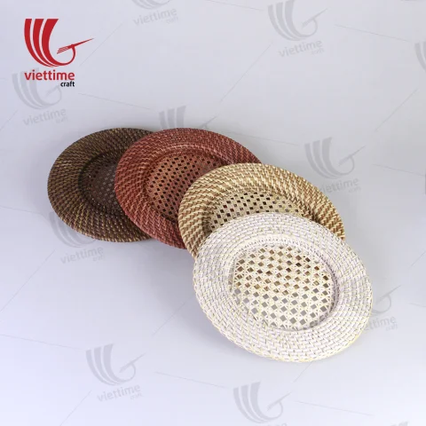 Rattan Charger Set