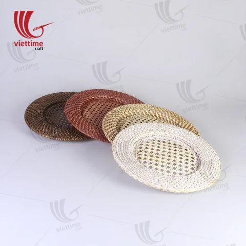 Rattan Charger Set