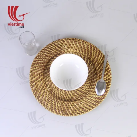 Rattan Charger Set