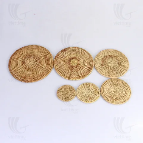 Rattan Export Rattan Coaster Set - REX-M00412
