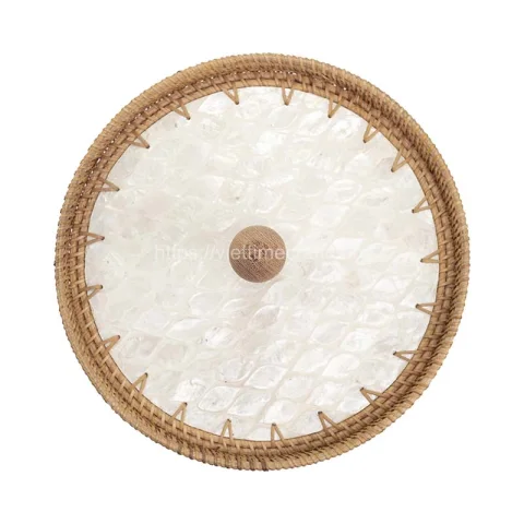 Mother Of Pearl Rattan Tray Wholesale