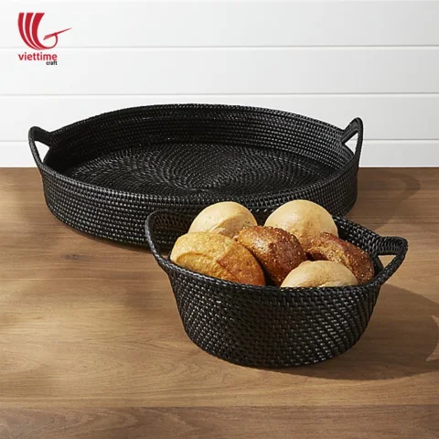 Rattan Tray Set