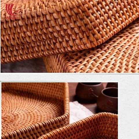 Rattan Tray Set