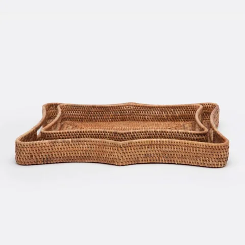 Rattan Tray Set