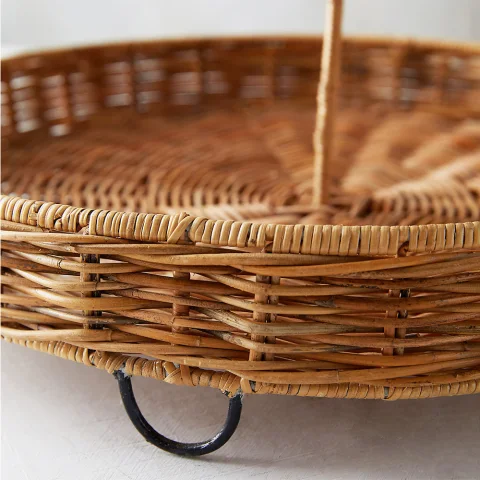 Rattan Tray Set