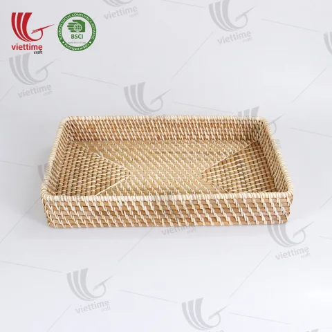 Rattan Tray Set