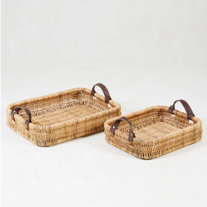 Rattan Tray Set