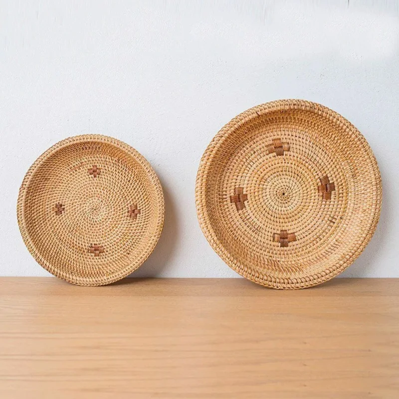 Rattan Tray Set